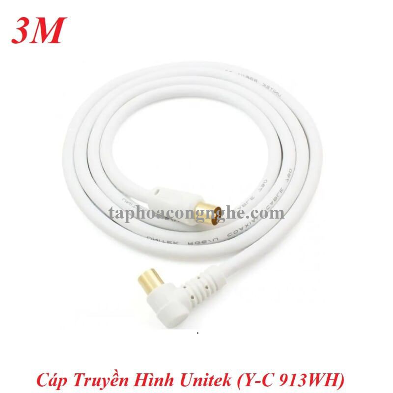 Unitek 97177 Y-C909WH 3M Màu Trắng Cáp Truyền Hình 30097177